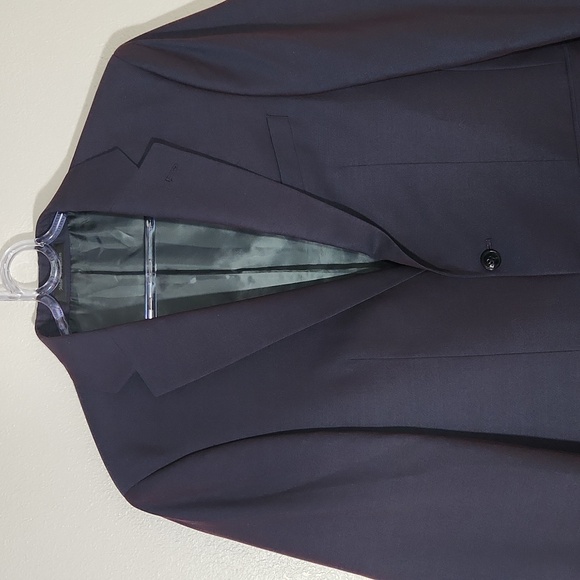 Calvin Klein Suit Jacket Iridescent Blue Size 38R NWOT - Picture 4 of 11